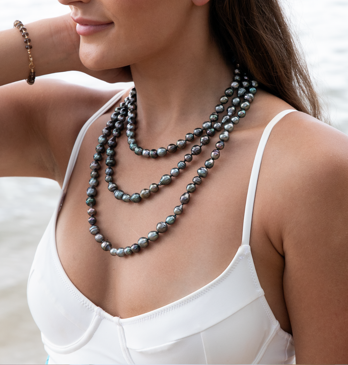 14kgfタヒチアンパールカービングネックレス Tahitian Pearl Jewelry, Designed in Hawaii – MishaHawaii