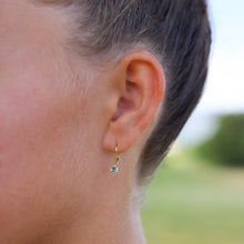 Load image into Gallery viewer, Aquamarine Drop Earrings 14kt