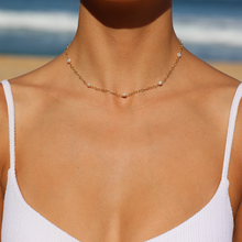 Load image into Gallery viewer, Jordan White Keshi Pearl Necklace