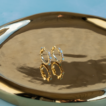 Load image into Gallery viewer, Makara Opal Huggie