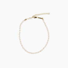 Load image into Gallery viewer, Tiny White Pearl Anklet