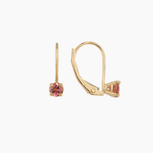 Load image into Gallery viewer, Pink Tourmaline Drop Earrings