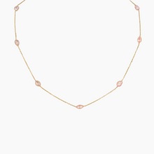Load image into Gallery viewer, Pink Keshi Pearl Choker 14kt Gold