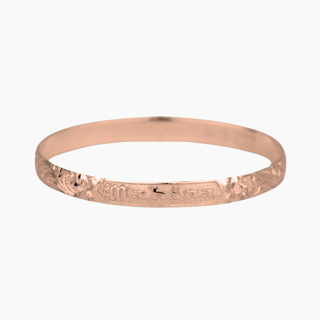Plumeria Hawaiian Heirloom Bracelet, 8mm | Misha Hawaii – MishaHawaii