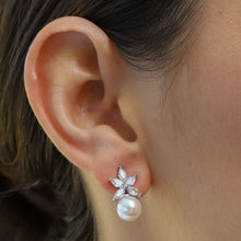 Load image into Gallery viewer, Floral Wedding Earrings