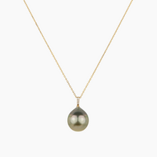 Load image into Gallery viewer, Harlow Diamond Pearl Necklace