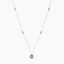 Load image into Gallery viewer, Namaste Pink Metallic Pearl Necklace