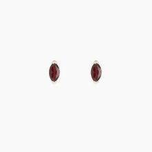 Load image into Gallery viewer, Garnet Marquise Studs