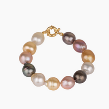 Load image into Gallery viewer, Bomboocha Rainbow Pearl Knotted Bracelet