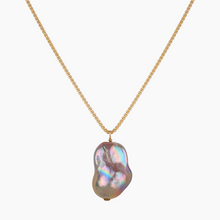 Load image into Gallery viewer, Cosmos Pink Flameball Pearl Necklace