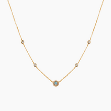 Load image into Gallery viewer, Halo Opal Necklace