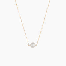 Load image into Gallery viewer, Baby White Pearl Bar Necklace