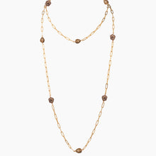 Load image into Gallery viewer, Michelle Chocolate Keshi Pearl Necklace