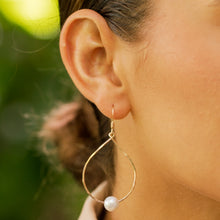 Load image into Gallery viewer, Mini White Pearl Teardrop Earrings