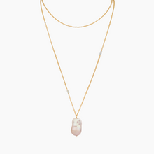 Load image into Gallery viewer, Lani Long Flameball Pearl Necklace