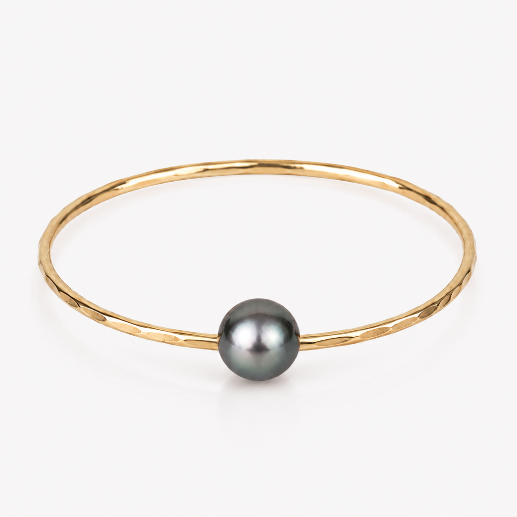 Tahitian Pearl Bangle, Handmade in Hawaii | Misha Hawaii – MishaHawaii