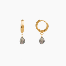Load image into Gallery viewer, Tahitian Keshi Pearl Huggie