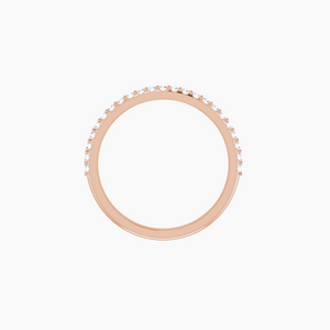 Luxe Womens Diamond Wedding Ring 14kt Rose Gold