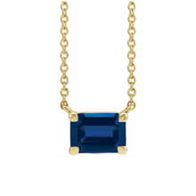Load image into Gallery viewer, Blue Sapphire Birthstone Necklace