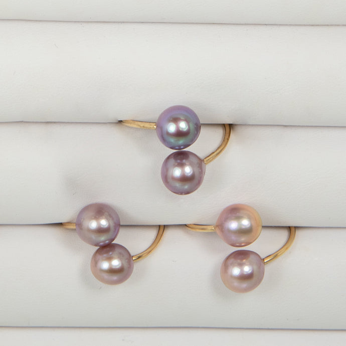 Pink Pearl Bypass Ring