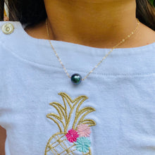 Load image into Gallery viewer, Baby Tahitian Pearl Bar Necklace