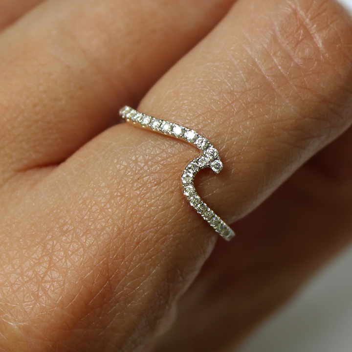 Diamond Wave Ring