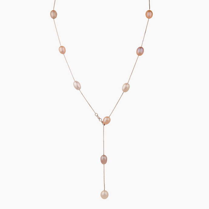 Ingrid Y Pink Multicolor Pearl Necklace