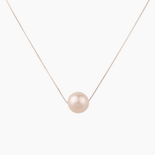 Load image into Gallery viewer, Micaela White Pearl Floating Necklace