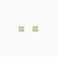 Load image into Gallery viewer, Kahala Princess Diamond Studs 14kt Solid Gold