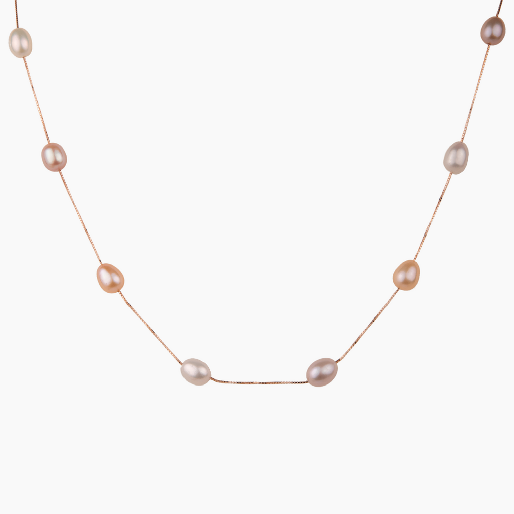 Lisa Multicolor Pink Pearl Necklace, Hawaii | Misha Hawaii