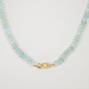 Mana Aquamarine Tahitian Pearl Necklace