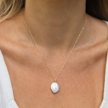 Load image into Gallery viewer, Orion Keshi Pearl Diamond Necklace