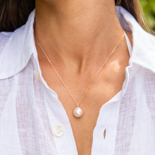 Load image into Gallery viewer, Sara Diamond Pearl Necklace