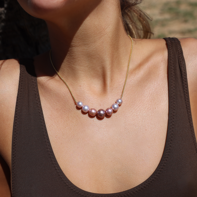 Pink Cali Pearl Necklace
