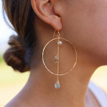 Load image into Gallery viewer, Cascadia Hoop Shell Earrings