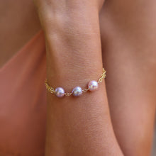 Load image into Gallery viewer, Ariel Pink Edison Pearl Bracelet