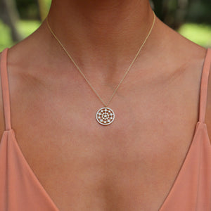 Mandala Coin Necklace