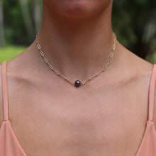 Load image into Gallery viewer, Tahitian Pearl Paperclip Choker