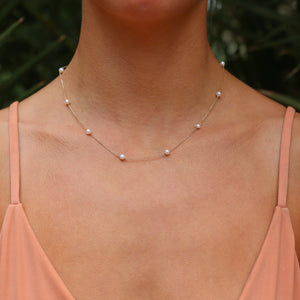 Kendall White Pearl Necklace