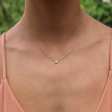 Load image into Gallery viewer, Diamond Tiny Sunrise Shell Necklace