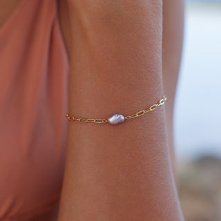Riley Pink Keshi Pearl Bracelet