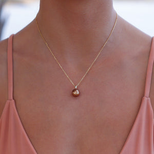 Cassidy Diamond Pearl Necklace