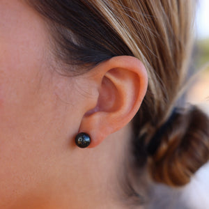 Tahitian Pearl Stud Earring-14kt Gold Filled