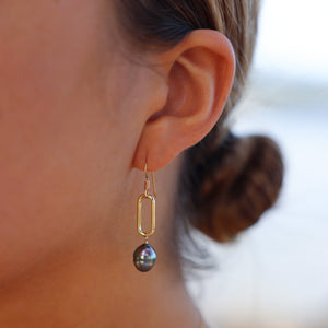 Jhené Tahitian Pearl Earrings