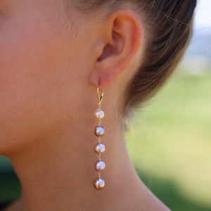 Elima Pink Pearl Earring