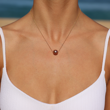 Load image into Gallery viewer, Floating AAA Pink Pearl Necklace