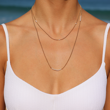 Load image into Gallery viewer, Golden Ratio White Keshi Pearl Necklace
