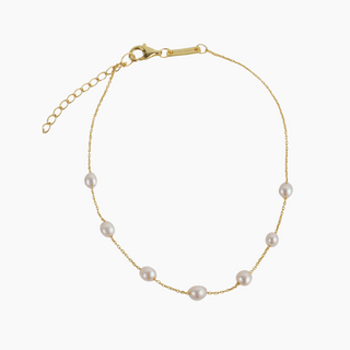Dior White Pearl Anklet
