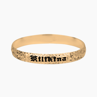 Hawaiian Heirloom Bangle in Gold handcrafted in Hawaii 