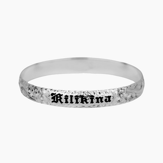 Hawaiian Heirloom Bangle in Silver handcrafted in Hawaii 